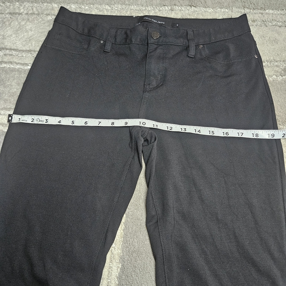 Calvin Klein Jeans Black Denim with Branded Metal Button - Picture 5 of 9